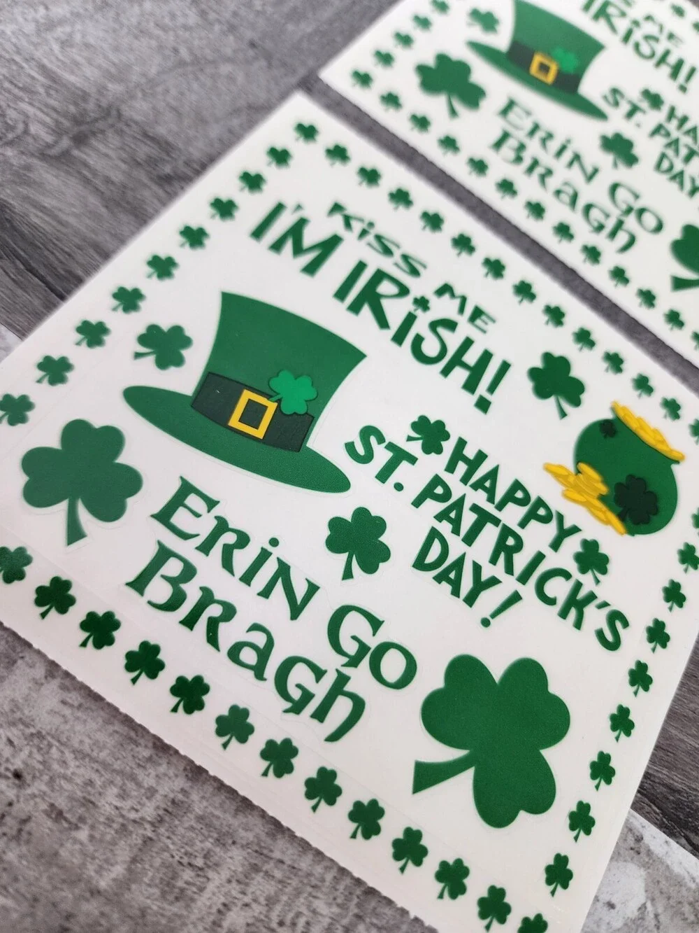 Scrapbooking Stickers Frances Meyer Irish St Patricks Day Lucky RARE NEW #30